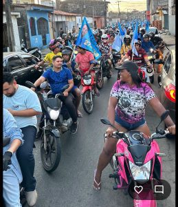 Itaan Costa Leite participa de motociata com apoiadores em São Luís