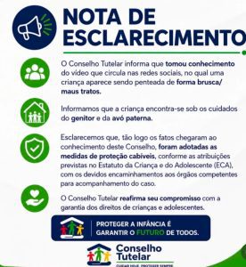 Caso de criança de 4 anos mobiliza Conselho Tutelar e segue sob acompanhamento em Buriticupu