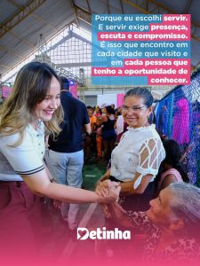 Detinha diz que pré-candidatura a deputada estadual é motivada pelo compromisso com o Maranhão