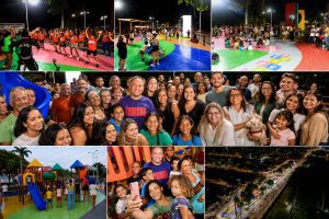 Prefeito Fred Campos entrega nova praça e espaço de vivência no Tambaú, em Paço do Lumiar