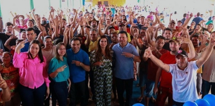 Josimar e Detinha prestegiam lançamento da pré-candidatura à deputada estadual Abigail Cunha no município de  Arame